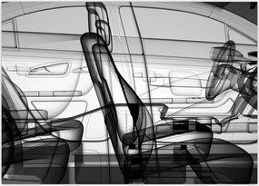 Tablou - 3D model mașina (70x50 cm)