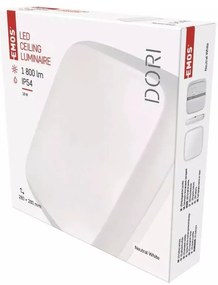 Plafonieră albă LED 28x28 cm Dori – EMOS