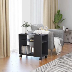 802122 vidaXL Masă laterală, gri, 70x35x55 cm, lemn compozit