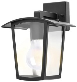 Aplica de perete pentru iluminat exterior IP44 Taverna negru, transparent