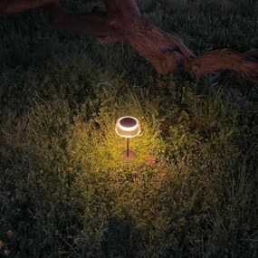 Lampă LED solară reîncărcabilă dimabilă Zuma Line DT33111 BLUET LED/2,5W/2000 mAh IP44 negru