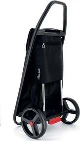 Sacoșă de cumpărături cu roți 53 l Com Tweed Polar Black Tube – Rolser