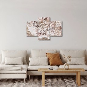 Tablou - Frescă florală pe un perete de cărămidă (90x60 cm)