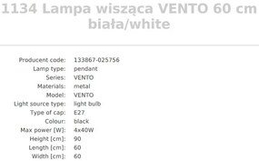 Pendul design modern Vento alb