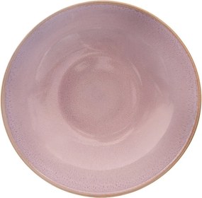 Farfurie roz adâncă din ceramică ø 20,5 cm Glaze – Orion