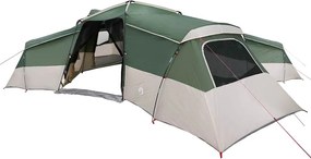 vidaXL Cort de Familie cu acoperiș Verde 833 x 585 x 216 cm tafta