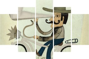 Tablou - Astronom pe bicicletă (150x105 cm)