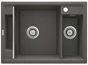 Chiuveta granit Deante Magnetic 50x69 cm antracit