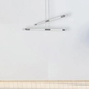 Lustră pe cablu BASTONE WHITE 4xE14/40W/230V