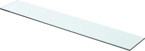 vidaXL Raft din sticlă transparentă, 70 x 12 cm