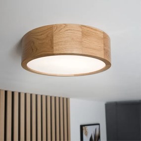 Brilagi - Plafonieră LED CARVALHO, 20W/230V, finisaj stejar, Ø 27,5 cm