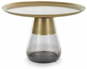 Măsuță de cafea Carini II B, auriu / negru