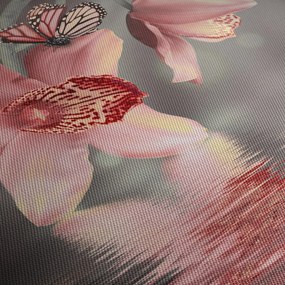 Tablou - Flori și fluture (70x50 cm)