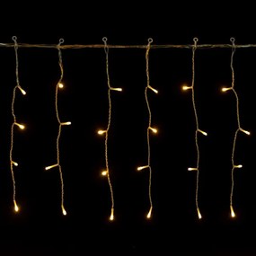 Aigostar - Instalație luminoasă LED de Crăciun pentru exterior 300xLED/8 funcții 18x0,4m IP44 alb cald