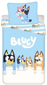 Bluey Family lenjerie de pat 140×200cm, 70x90 cm
