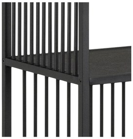 Bibliotecă neagră cu aspect de piatră 85x185 cm Strington – Actona