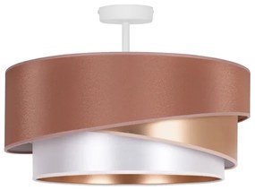 Lustră aplicată Duolla KOBO 1xE27/15W/230V d. 45 cm cupru/auriu/alb