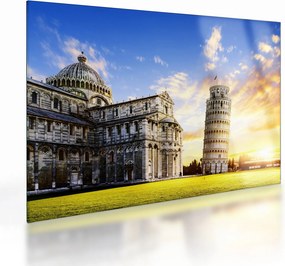 Tablou pe sticlă - Pisa (70x50 cm)