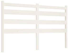 Tablie de pat, alb, 186x4x100 cm, lemn masiv de pin 1, Alb, 186 x 4 x 100 cm