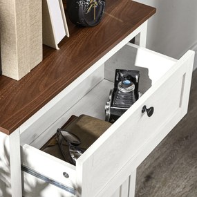 HOMCOM Bufet de depozitare cu multiple spații de depozitare, 2 uși cu raft reglabil, 1 sertar, 60L x 30Ad x 87,5Î cm | Aosom Romania