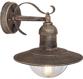 Brilagi - Aplica de perete pentru exterior MOLDE 1xE27/60W/230V IP44 bronz/patină