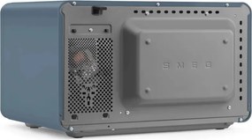 Cuptor cu microunde cu gratar 4in1 SMEG Collezione MOC01SBMEU, 1900 W, 29 l, 18 programe, Inchidere lenta, Semnal sonor, Ecran LCD, Albastru