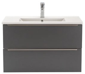 Dulap inferior Vario Trim 80 cu lavoar alb-antracit