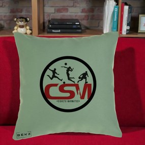 Perna Personalizata CSM Sighetu Marmatiei Sport, 40x40 cm, Verde, Husa Detasabila, Perna Inclusa, BEKZ®