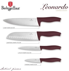 Set 4 cutite Leonardo Berlinger Haus BH 2958, visiniu