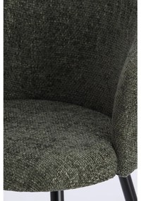 Set de scaune de sufragerie kaki 2 buc. din metal Radaja – Light &amp; Living