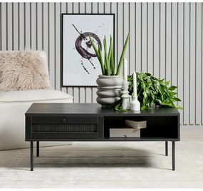 Măsuță de cafea neagră 60x110 cm Pensacola – Unique Furniture
