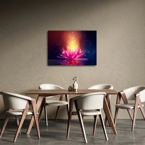 Tablou cu lotus pe apă (70x50 cm)