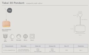 Lustra suspendata design decorativ Takai 30