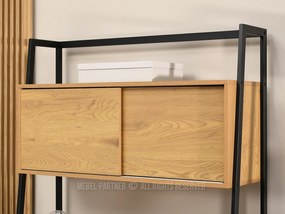Masă PC Omega (stejar + negru). 1109807