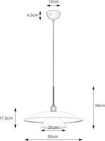 Lustră pe cablu MILLINGE 1xE27/40W/230V alb Markslöjd 108430