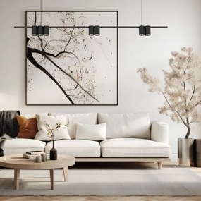 Lustră pe cablu GENESIS 7xGU10/8W/230V negru