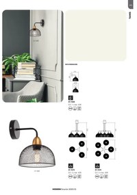 Redo 01-1573 - Lustru suspendat pe cablu TAMIS, 3xE27/42W/230V, Ø 59 cm, negru