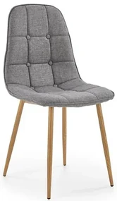 Scaun MOLDE 316 gri cu picioare din otel