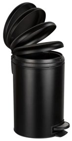 WENKO 54913100 - Coș de gunoi LEMAN, 25x38 cm, negru