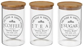 Recipiente 3 buc. din sticlă – Casa Selección