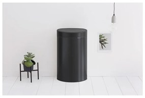 Coș de gunoi negru mat cu senzori de atingere din oțel 40 l Touch Bin – Brabantia