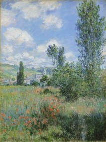 Reproducere View of Vetheuil, 1880, Monet, Claude