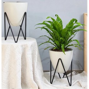 Ghiveci cu auto-udare Tomasucci Poppy, ø 19 cm, alb