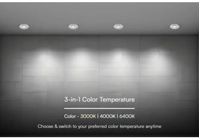 LED plafonieră LED/24W/230V 3000/4000/6400K Ø13,5 cm albă