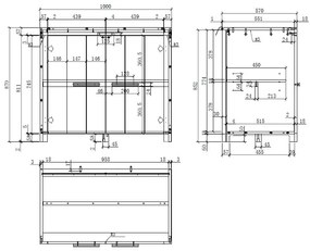 Set Mobilier Cameră Copii ERIK: Pat Supraetajat 90x200 cm, Dulap 2 Uși și Comodă cu 2 Sertare, Alb – Vipack