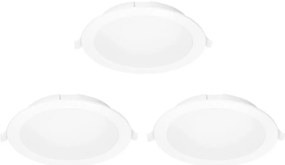 SET 3x corp de iluminat LED RGBW dimabil încastrat Aigostar MESH 15W/230V 2700K-6500K d. 17cm