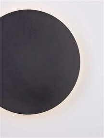 Aplica LED de perete design ambiental CYRCLE 30cm negru