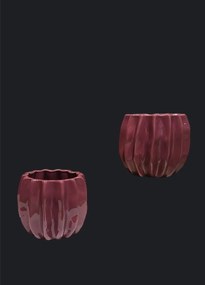 Vaza   Ghiveci Nabuco Visiniu (Diametru 16cm inaltime 14cm)