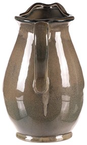 Cana ceramică gri, 18 x 20 x 28 cm, mare, 28 cm