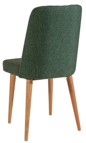 Masă de sufragerie extensibilă cu 2 scaune și bancă Vlasta (pin antlantic + verde). 1072183